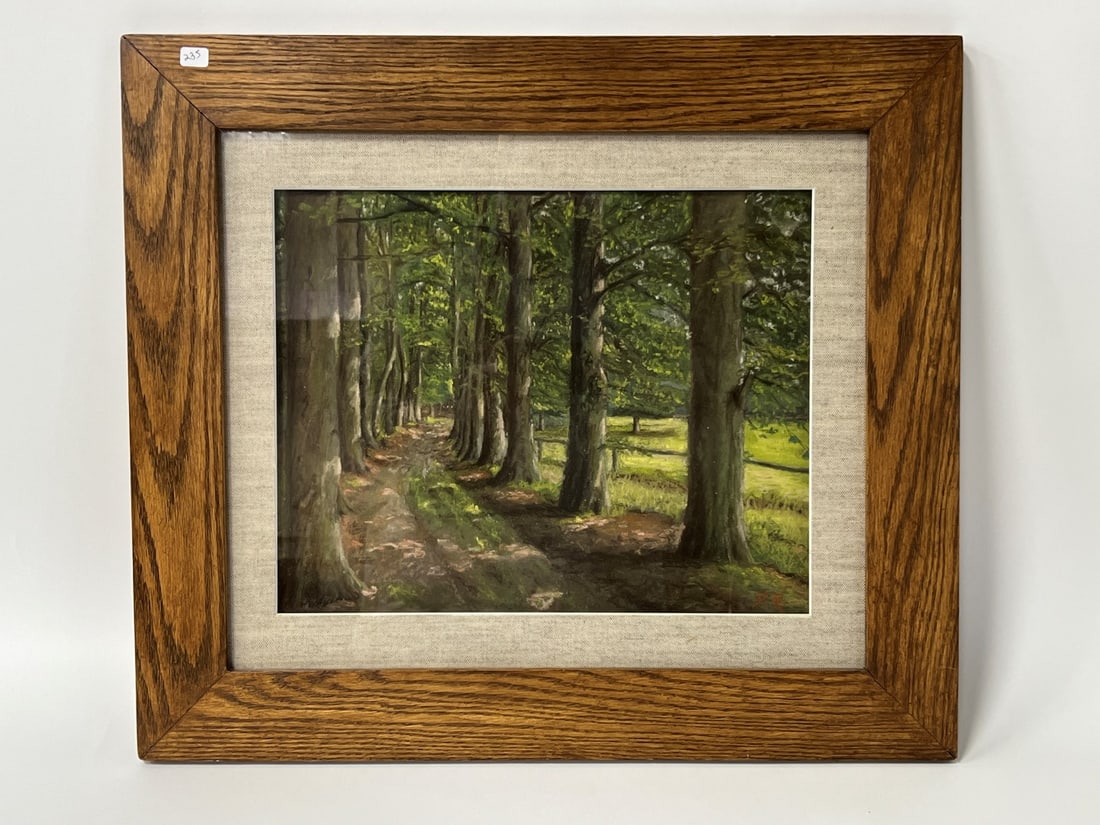 American School Pastel, a Landscape. (1 of 4)