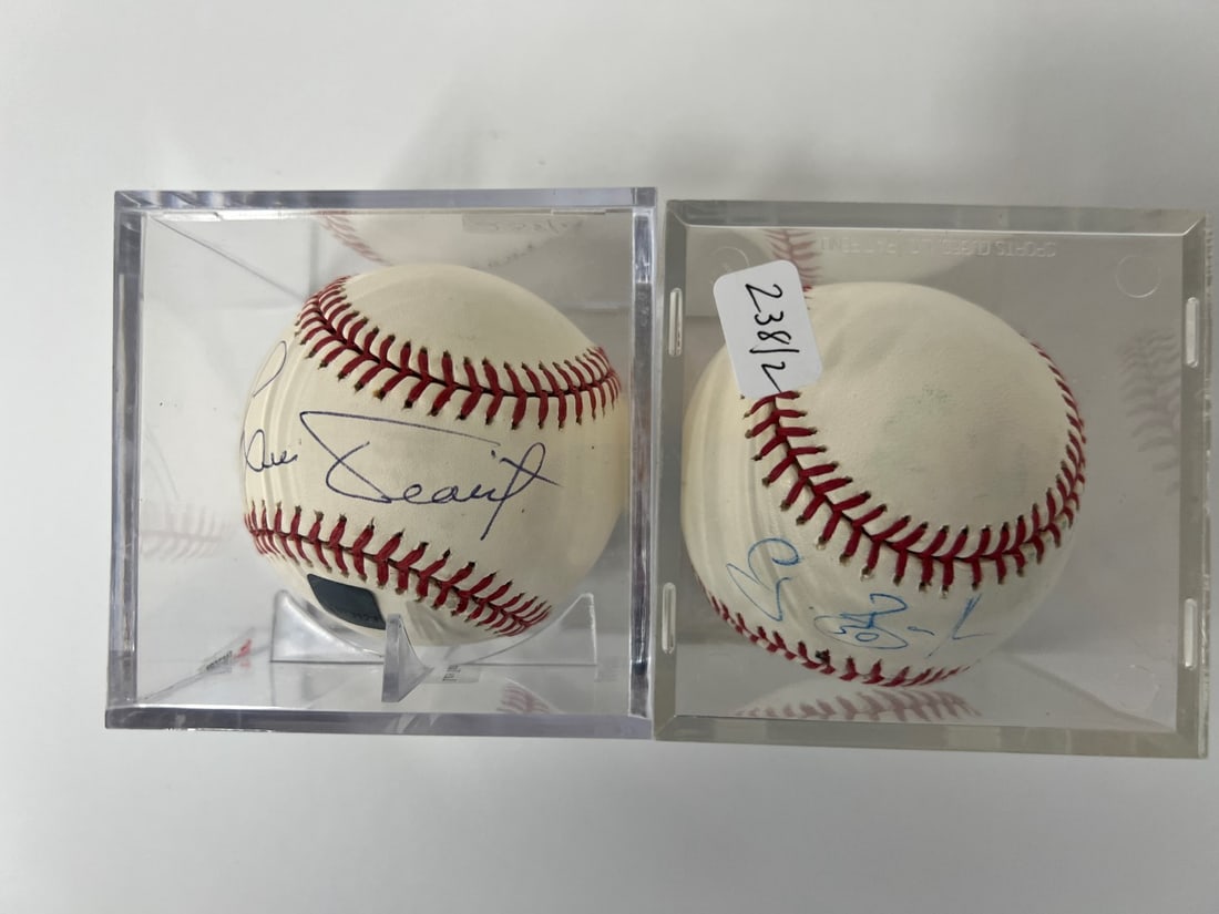 Autographed Baseballs Tiant & Balfour (2) (1 of 3)
