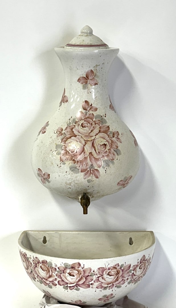 Charleton Hand Painted Water Jug and Basin (1 of 6)