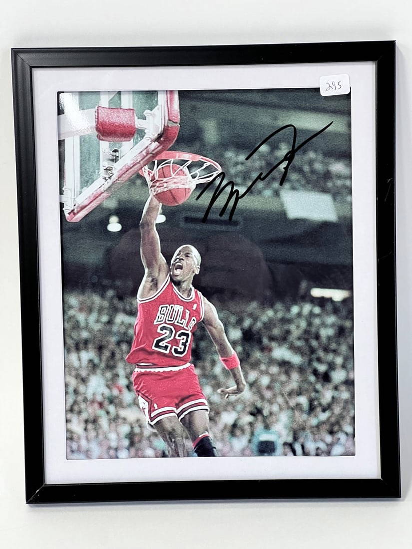 signed michael jordan ball