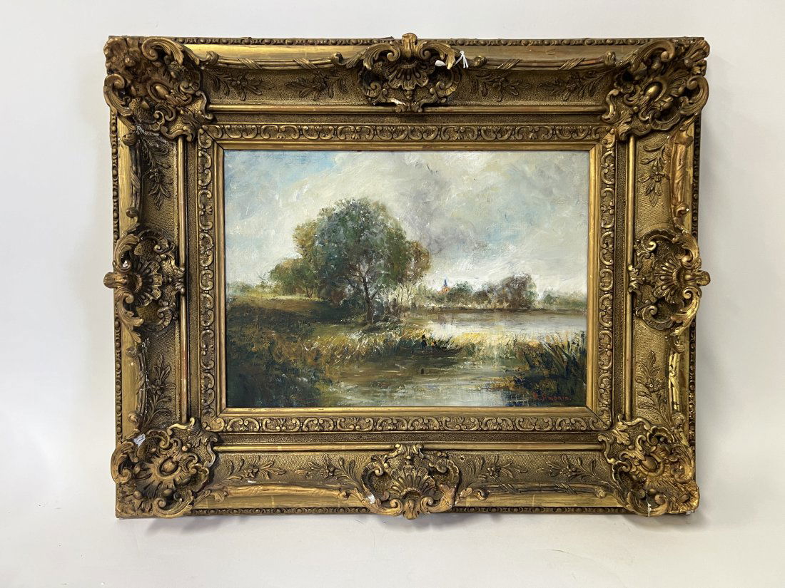 Raymond Simonin. Oil. Landscape (1 of 4)