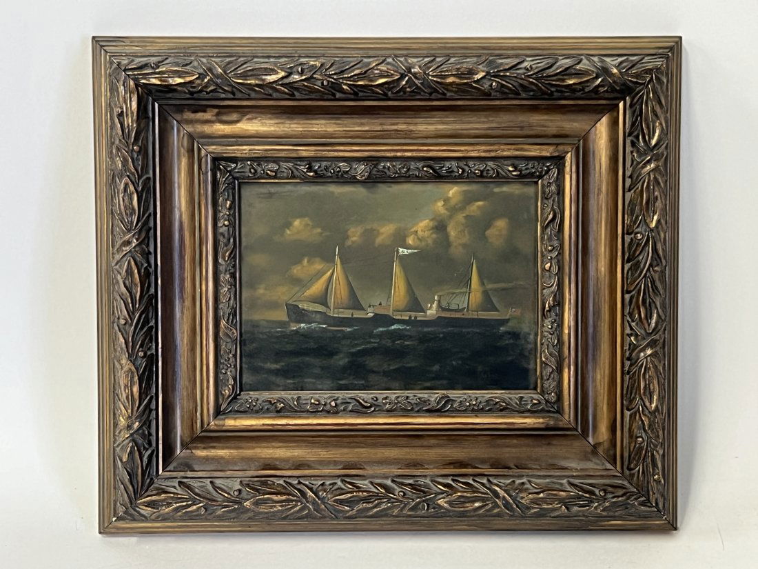 Charles Taylor (1841-1883) Oil / Tin. Sailing Vessels (1 of 4)