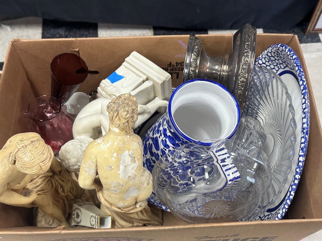Box Lot of Miscellaneous Estate Items (1 of 2)