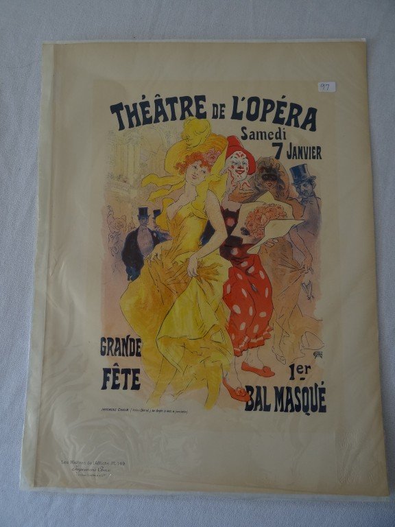 Les Maitres de l'Affiche: Pl 149 Theatre De L'Opera Jules Cheret 1889 Paris 15 5/8" x 11 3/8"