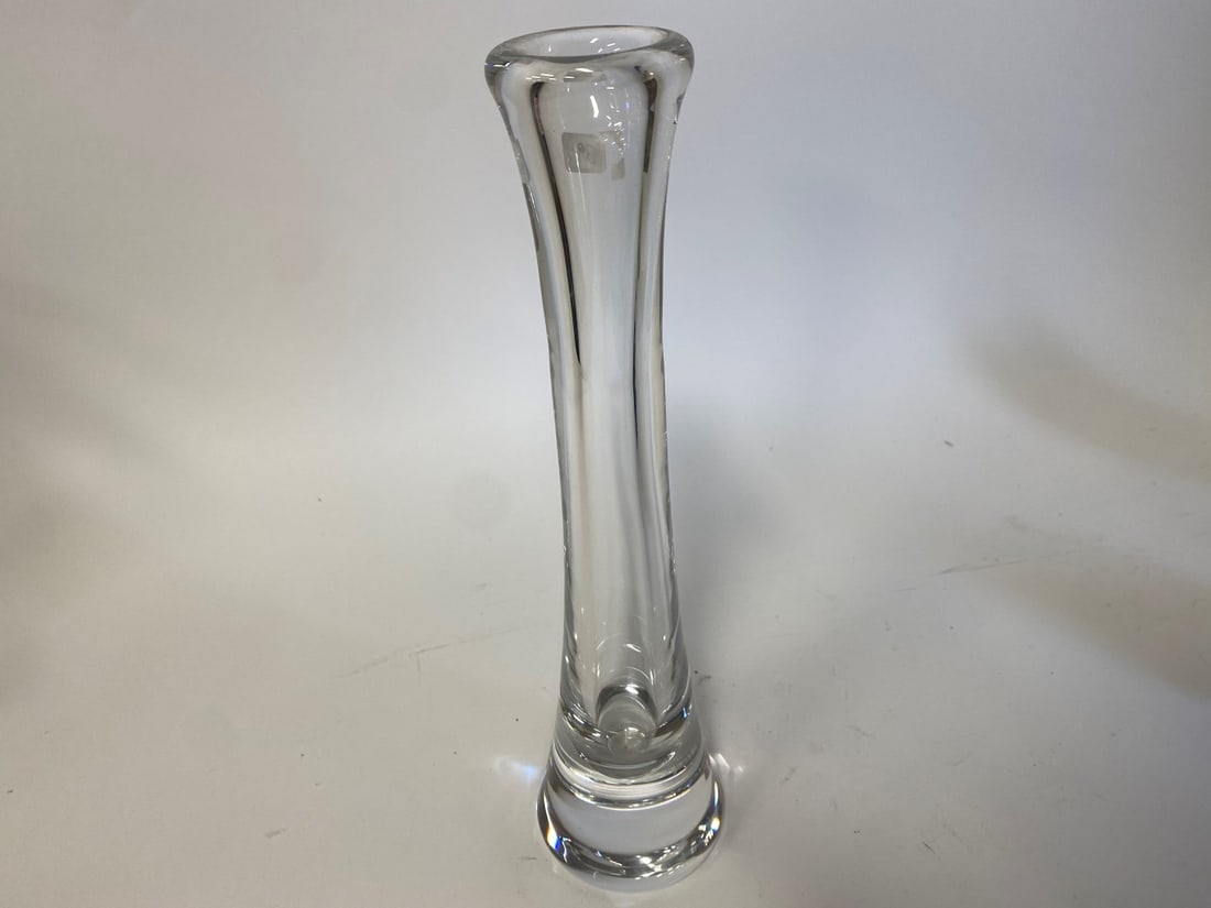 Orrefors Bud Vase.: 12"H x 3 1/4 (base)
