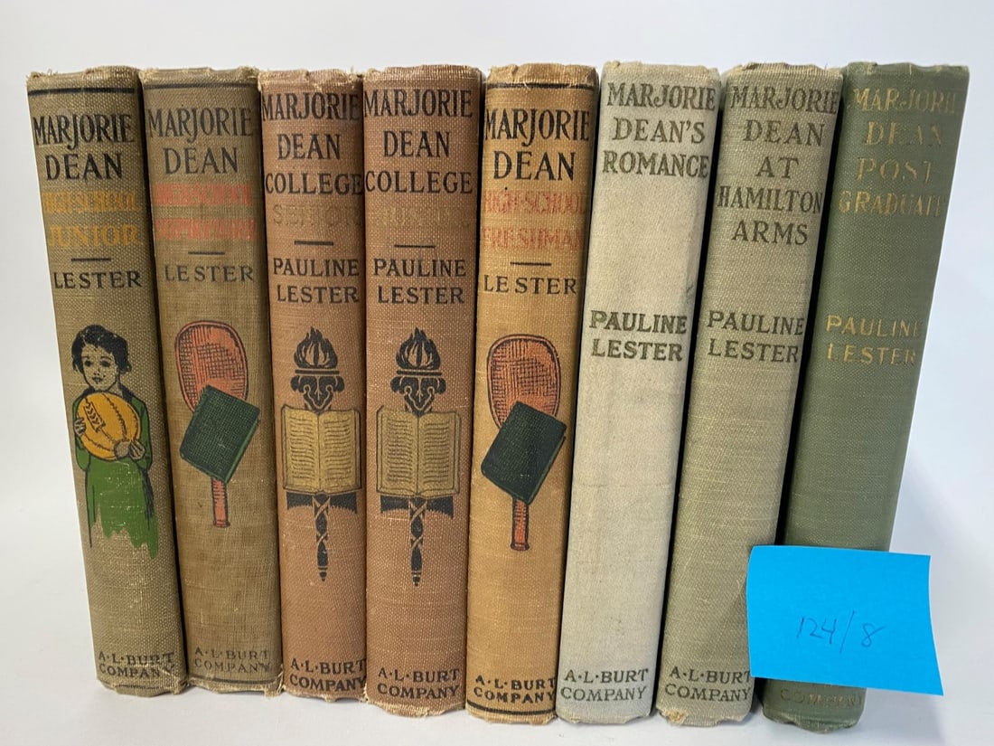 Pauline Lester.. Marjorie Dean Books 1917-25 (8): A. L Burt Co. 1917 to 1926 Eight in the lot