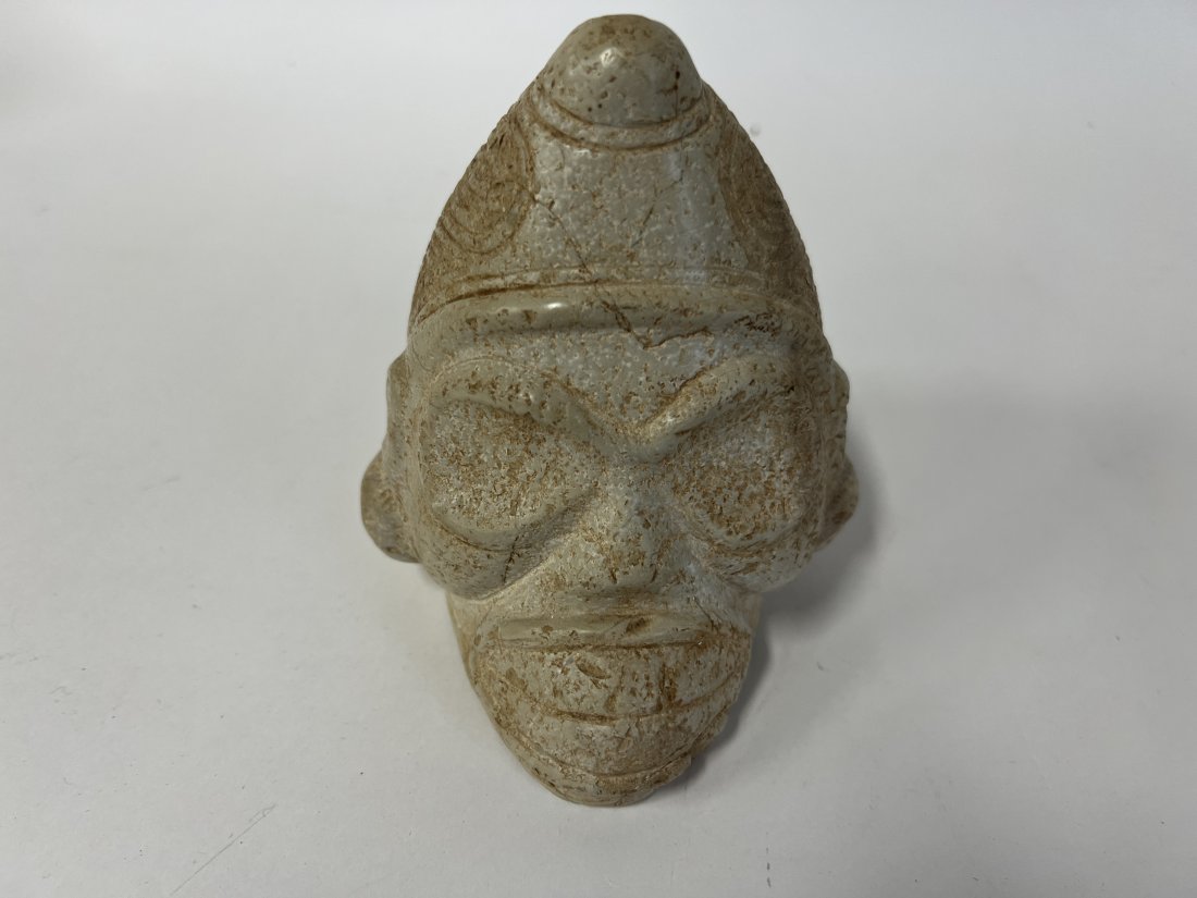 Taino Stone Zemi Carving: Caribbean Islands 900-1500 AD 6"H x 7"L
