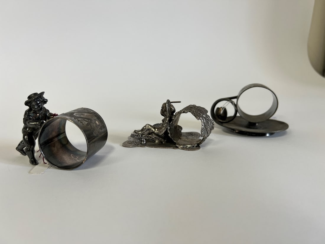 American Victorian Figural Napkin Rings (3) (1 of 7)