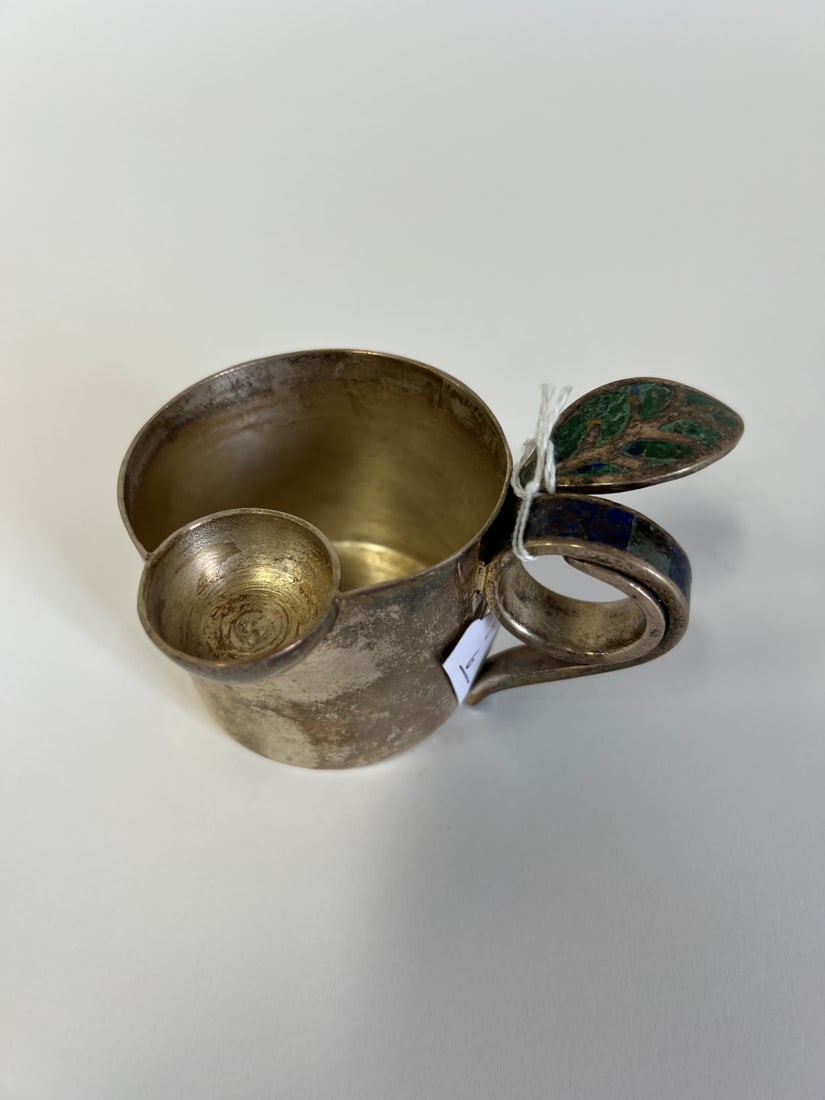 Los Costillos Mexican Silver Cup Lapis Mtd. (1 of 4)