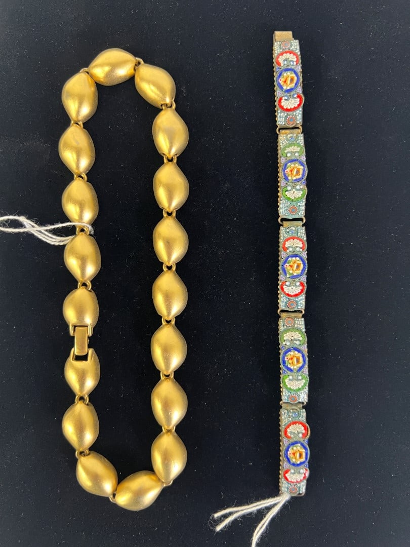 Erwin Pearl Sgd. Necklace & Micro Mosaic Bracelet (1 of 1)