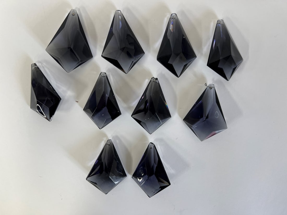 Antique "Amethyst" Crystals ( 10) (1 of 1)
