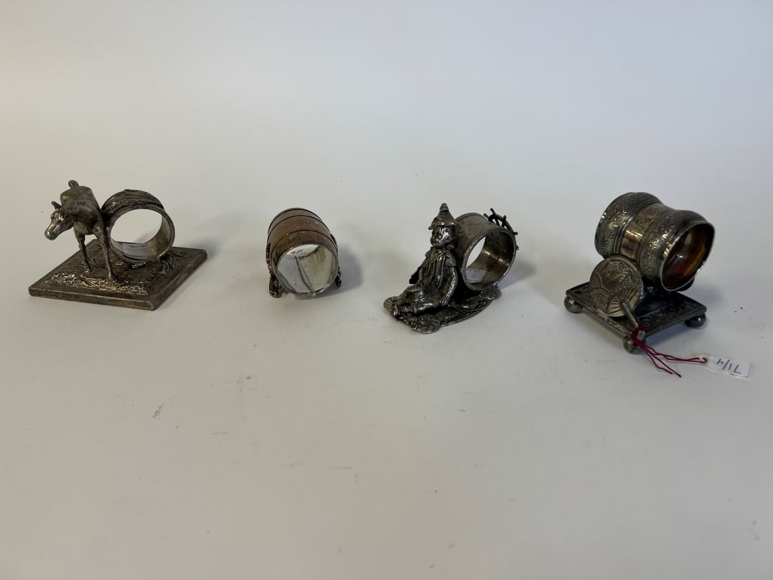 American Victorian Figural Napkin Rings (4) (1 of 6)