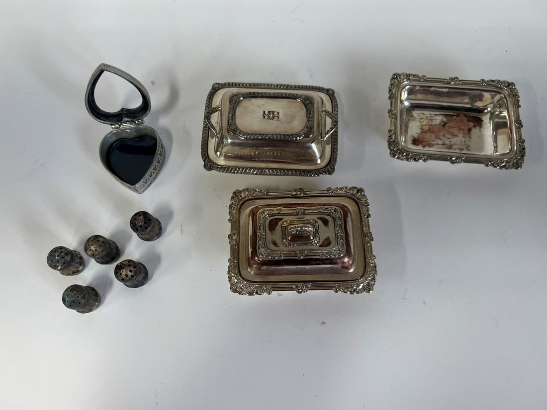Dealer/collector's Lot of Sterling & Silverplate (9) (1 of 5)
