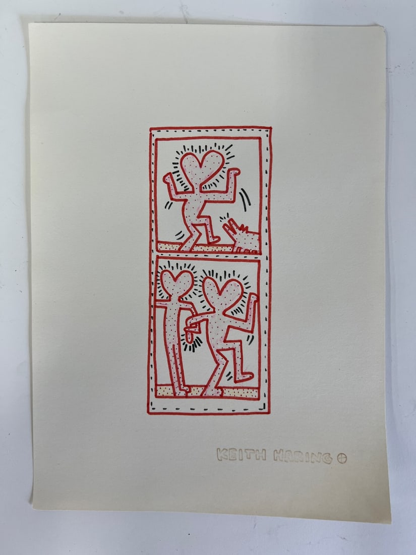 Keith Haring Drawing. Keith Haring Stamp (1 of 4)