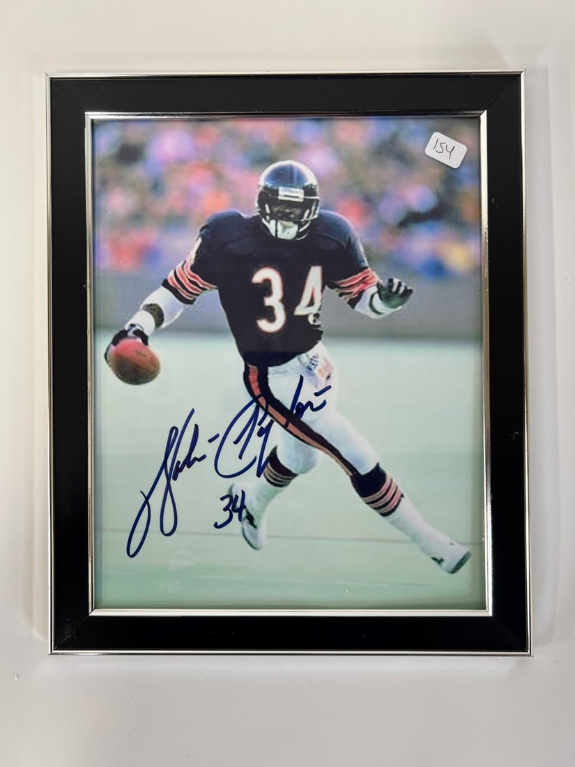 Walter Payton Signed Photo Framed Bears (1 of 3)