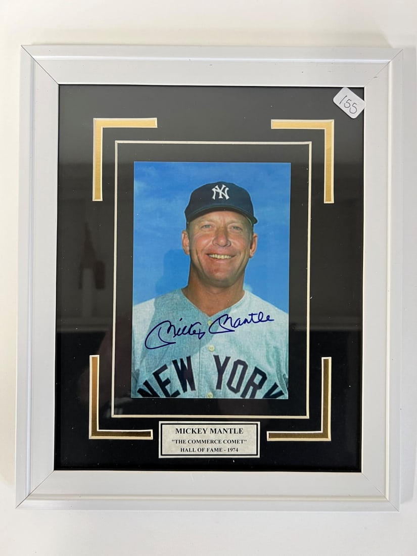 Mickey Mantle Signed Photo Yankees (1 of 3)
