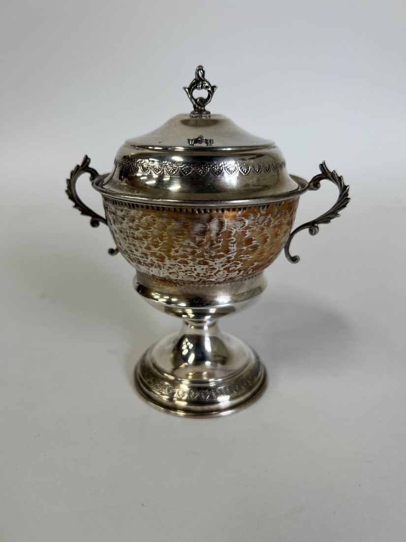 Antique  Silver Covered Sugar (1 of 2)