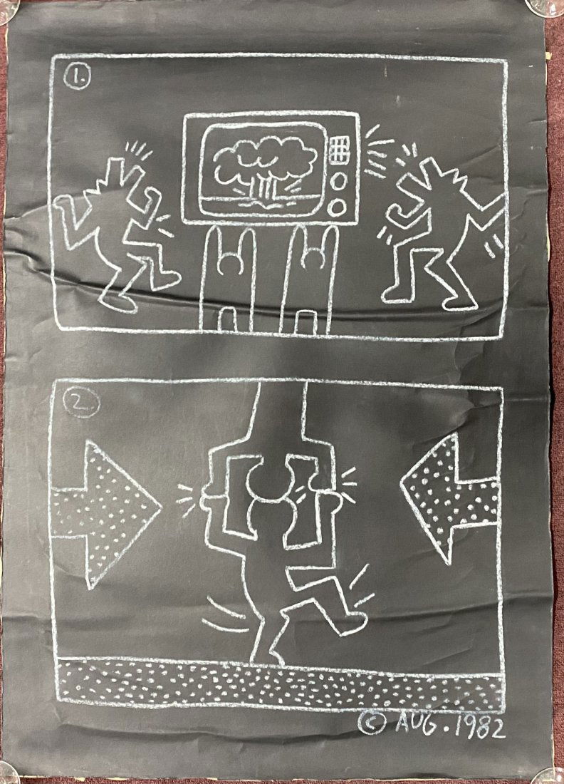 Keith Haring Lithograph  C.1982 (1 of 2)