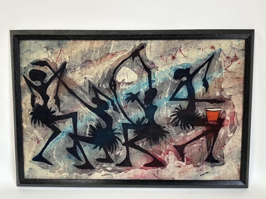 Framed Kenyan Batik (1 of 4)