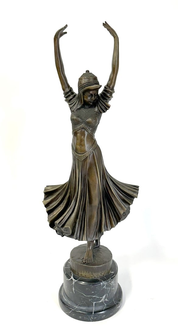 Demetre Chiparus(after); Art Deco Bronze Dancer (1 of 5)