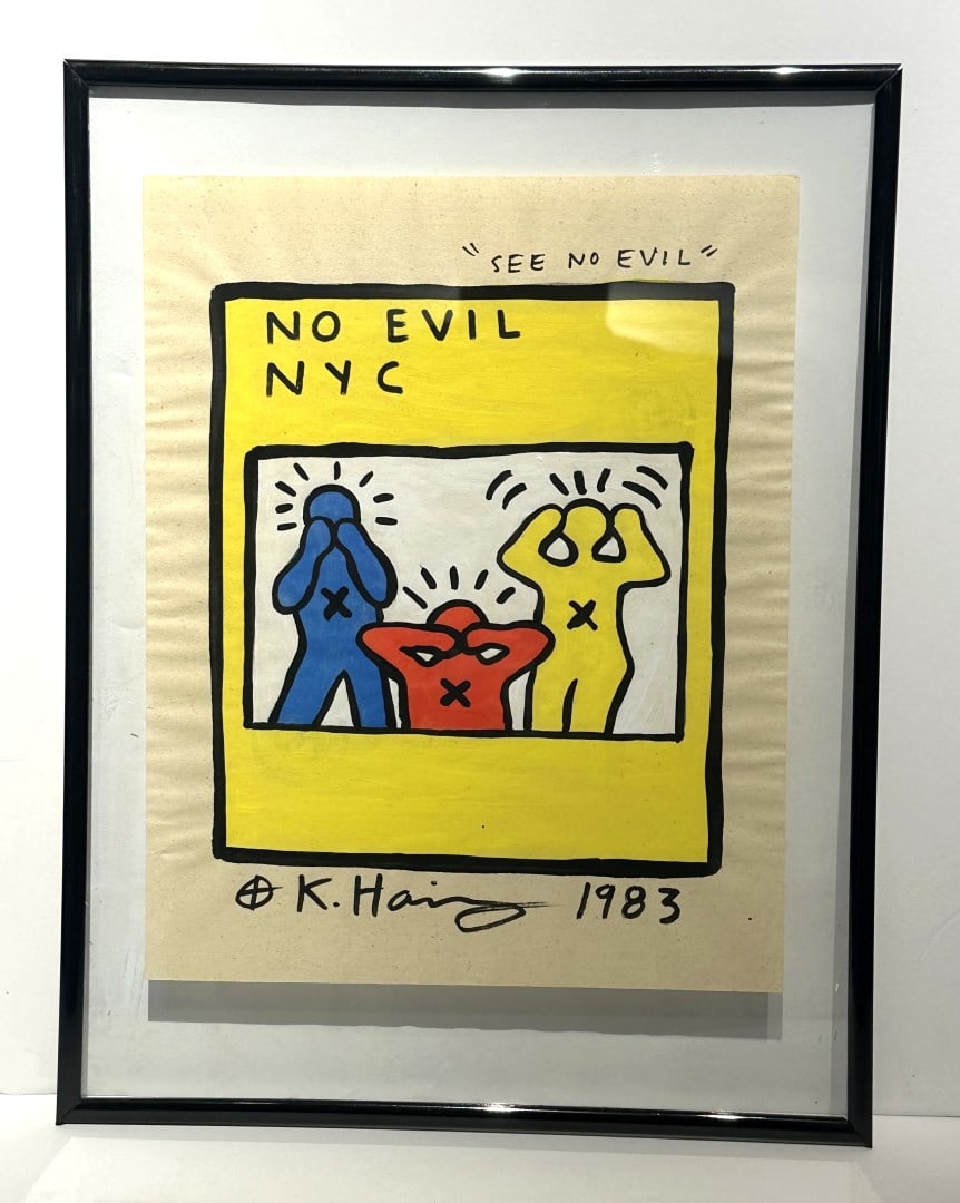 Keith Haring; 20thC. Modernist Felt-Tip Drawing (1 of 4)