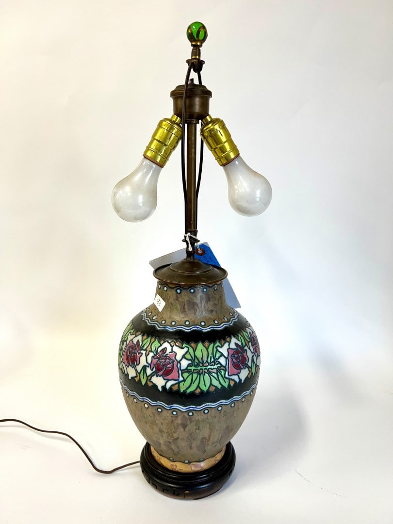 1920's Charles Catteau for Boch Freres Lamp (1 of 8)