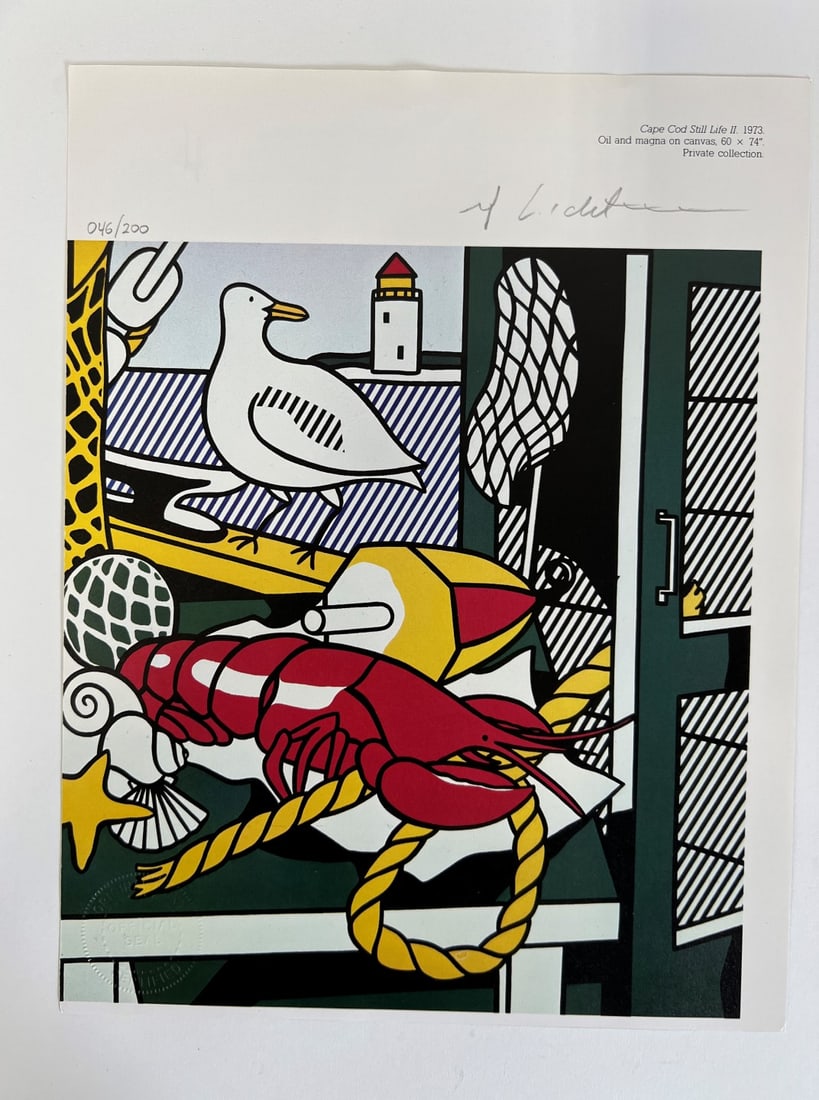 Roy LIchtenstein Litho Cape Cod Sgd. (1 of 7)