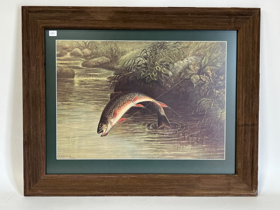 Charles F. Orvis Leaping Trout Dealer Print (1 of 4)