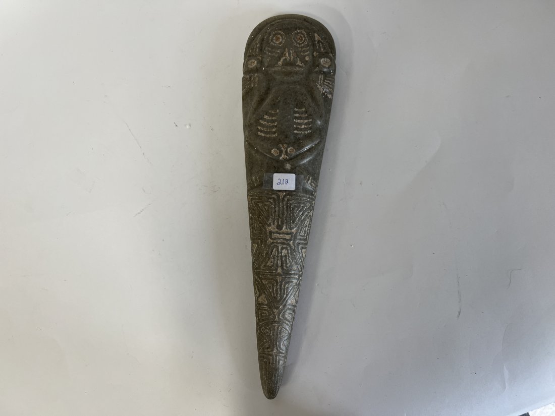 Taino Carved Ritual Hacha or Axe (1 of 6)