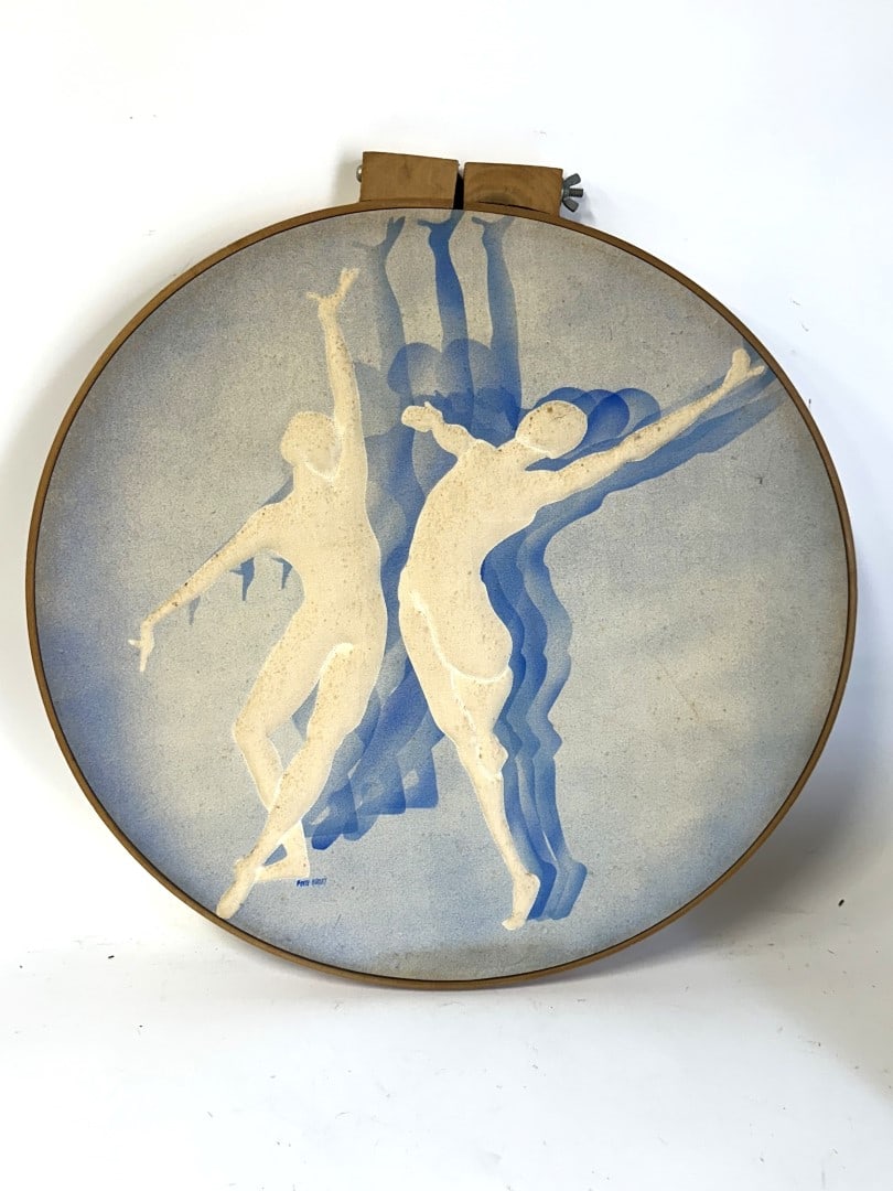 Jerri Finch-Hurley; Painted and Trapunto Quilted Cotton Wall Hanging (1 of 5)