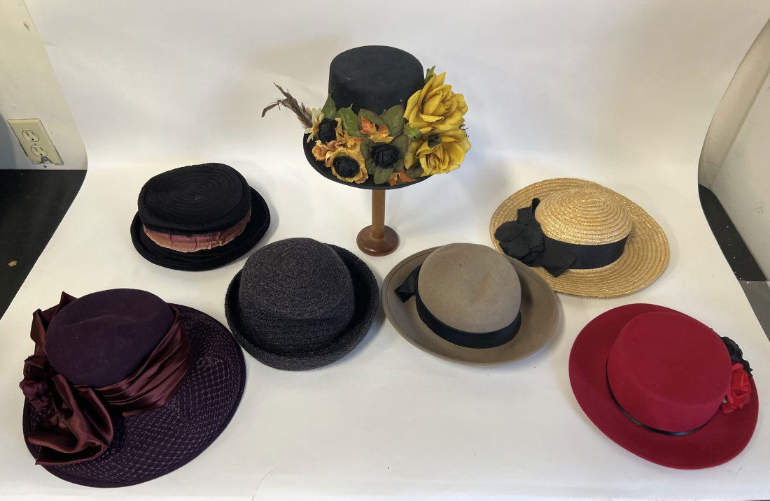 Collector or Dealer's Lot of Great Vintage Hats (8) (1 of 1)