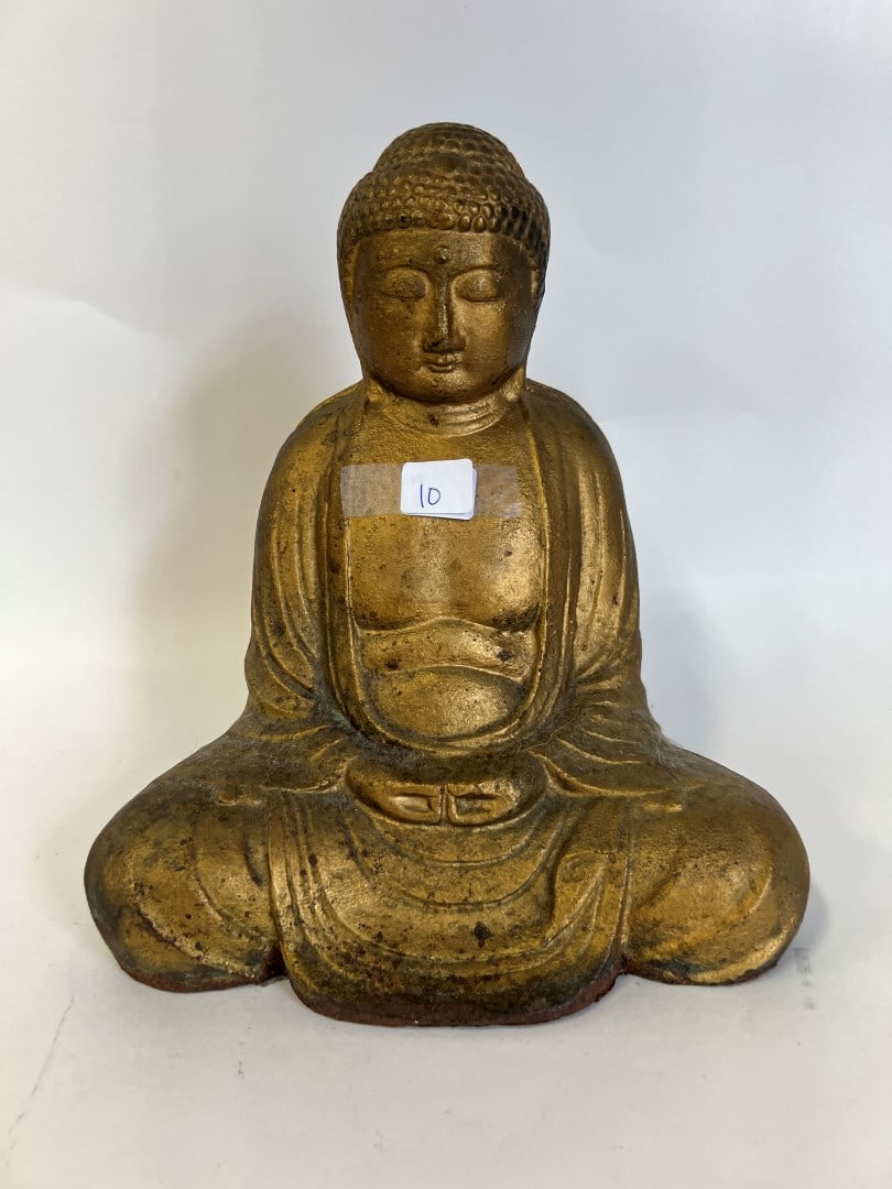 Antique Bronze Sitting Figure of a Buddha (1 of 3)