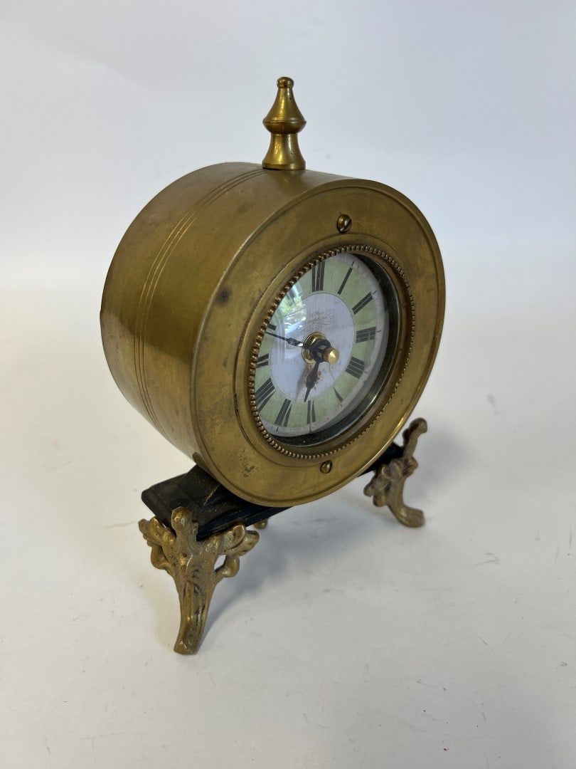 Antique Brass Desk Clock (1 of 5)
