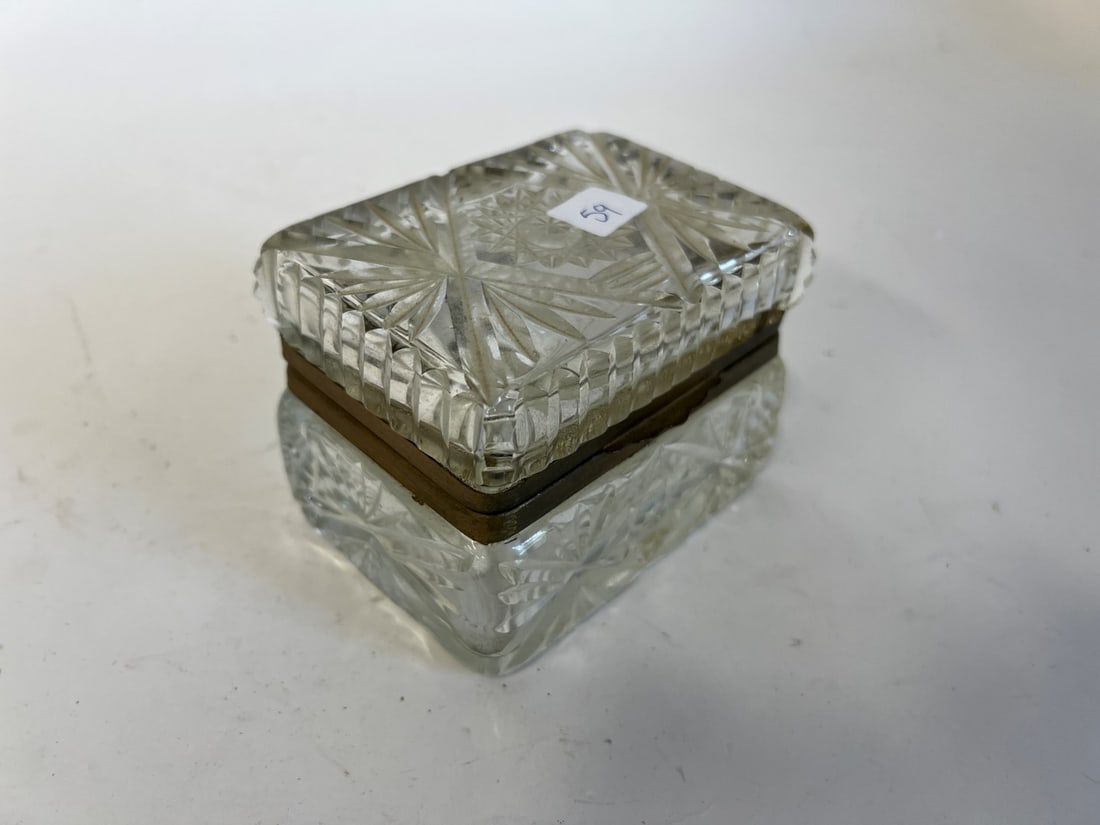 Antique Cut Crystal Box (1 of 2)