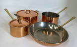 Copper Cookware. Set of Four