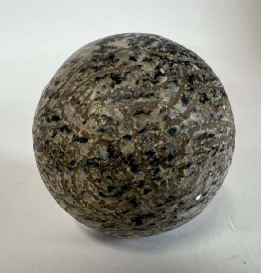 Taino Ceremonial Carved Ball: Carribean Islands One of a collection of ten, all being offered in this sale. 2.75?w