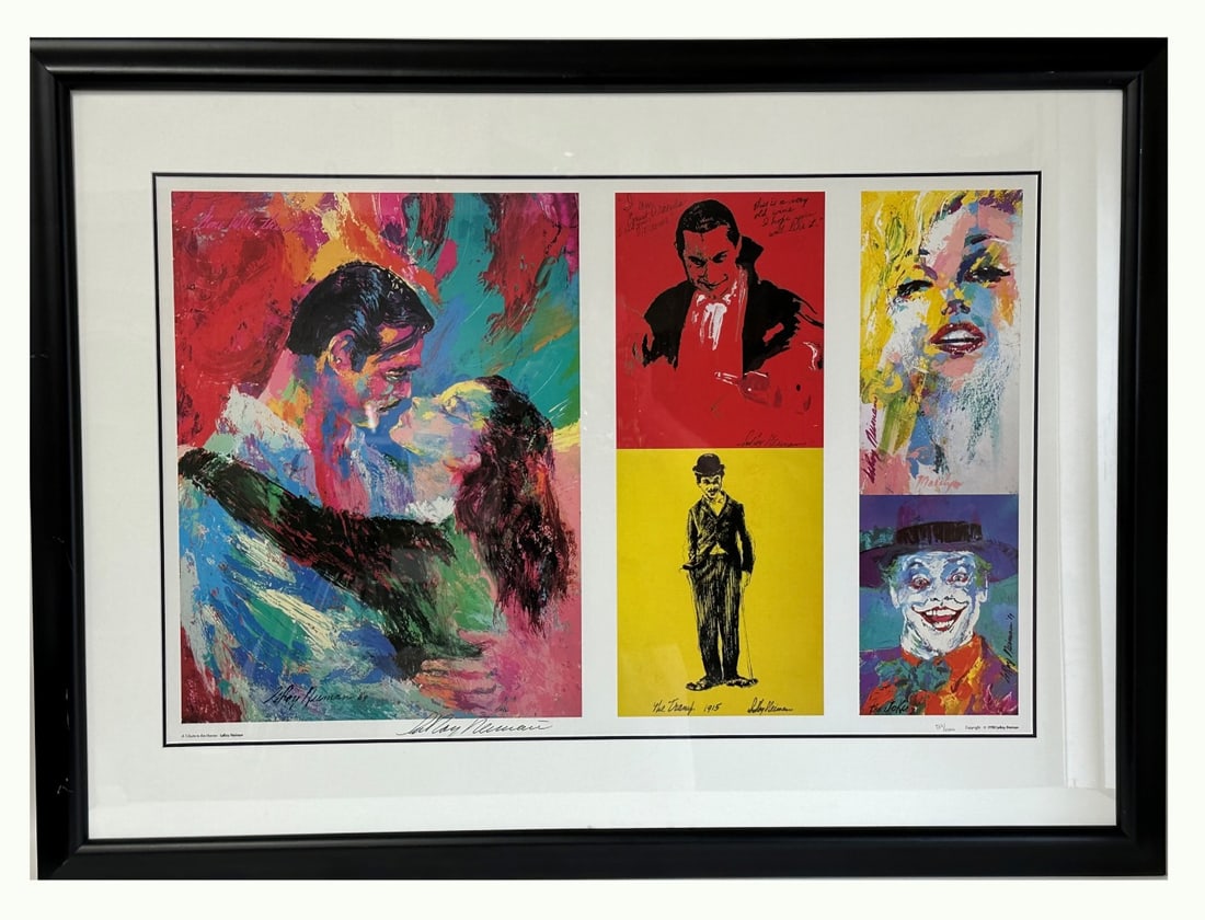 LeRoy Neiman; Original Serigraph " A Tribute to the Movies", Artist Signed (1 of 9)