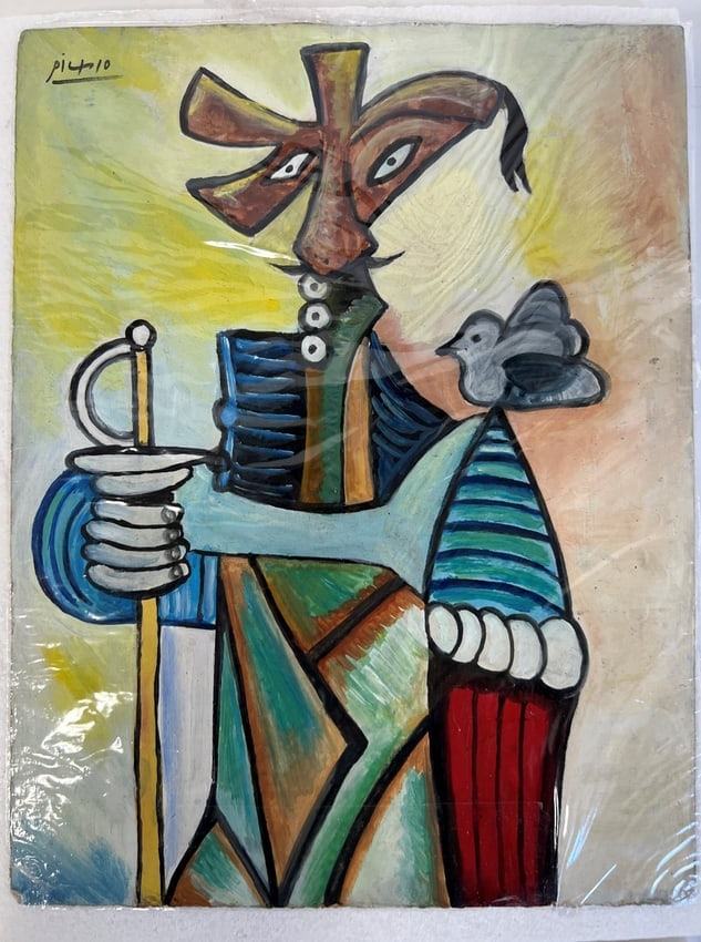 Attr. To Pablo Picasso Oil  Sgd. (1 of 7)