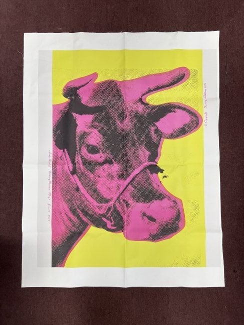 Andy Warhol Cow Exhibition Poster (1 of 3)