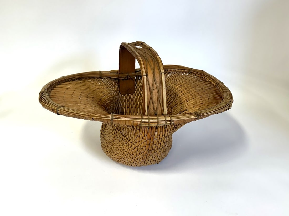 Japanese Ikebana Hand Woven Basket (1 of 4)
