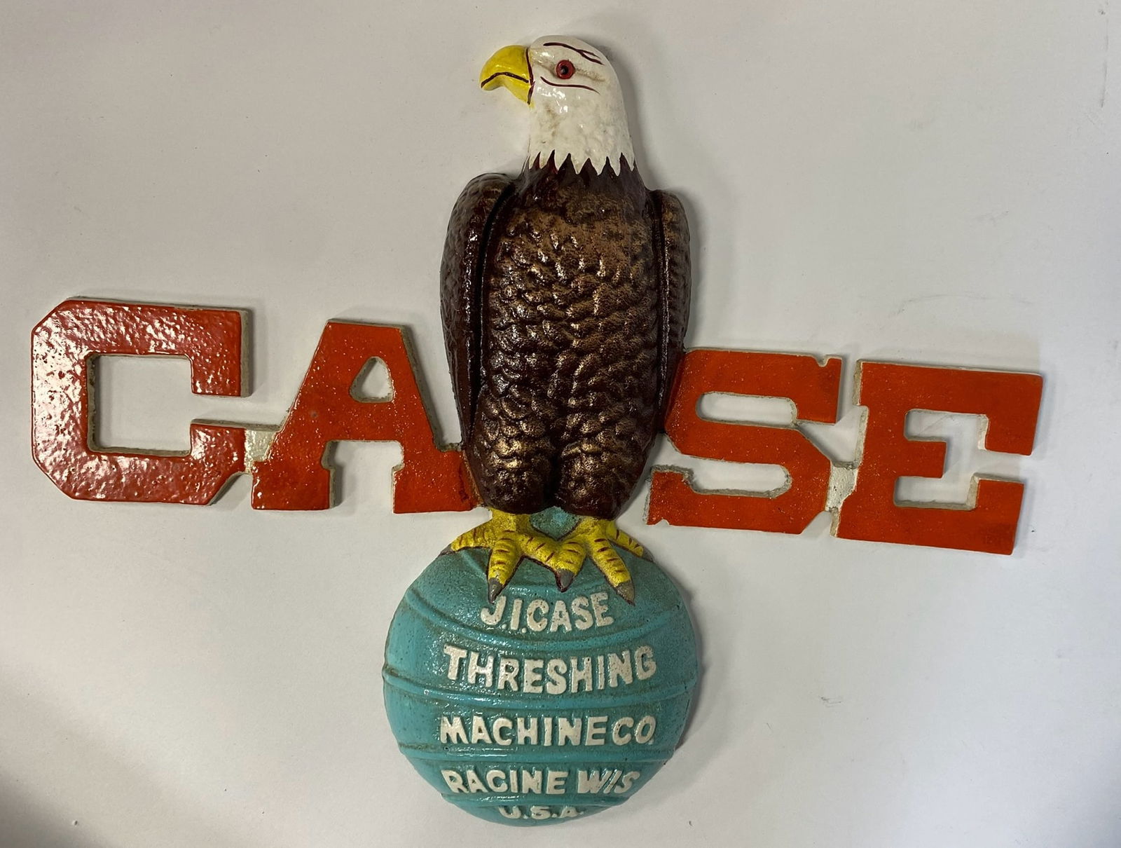 Cast Iron Case Advertising Sign (1 of 2)