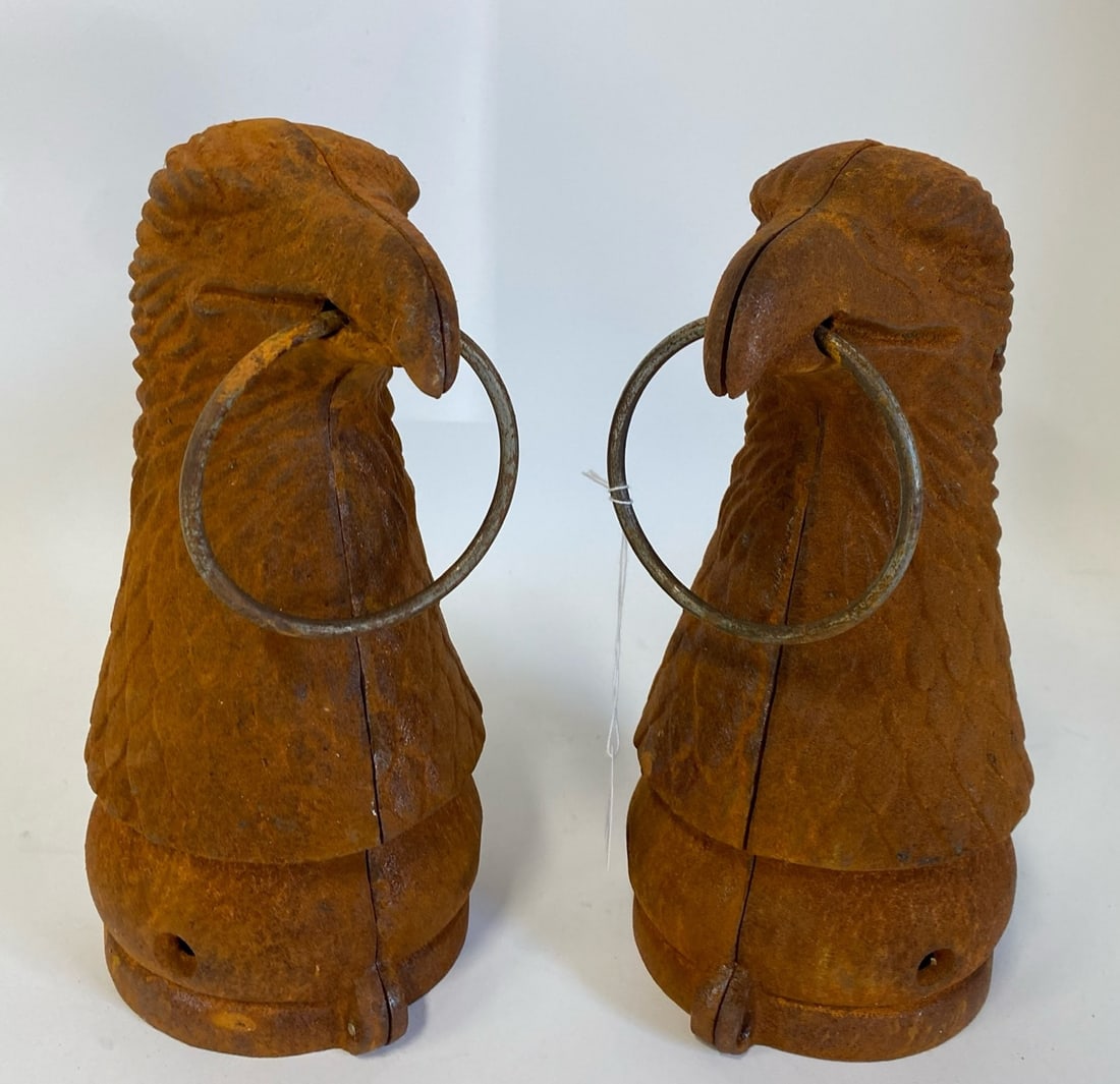 Pr. Cast Iron Eagle Hitching Posts (1 of 2)