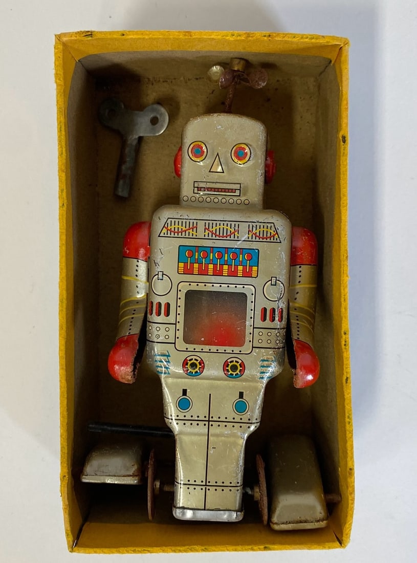 Television Robot Key Wind Tin Toy (1 of 2)