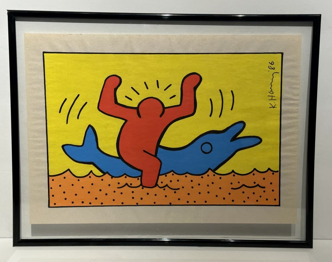 Keith Haring; 20thC. Modernist Felt-Tip Drawing (1 of 4)