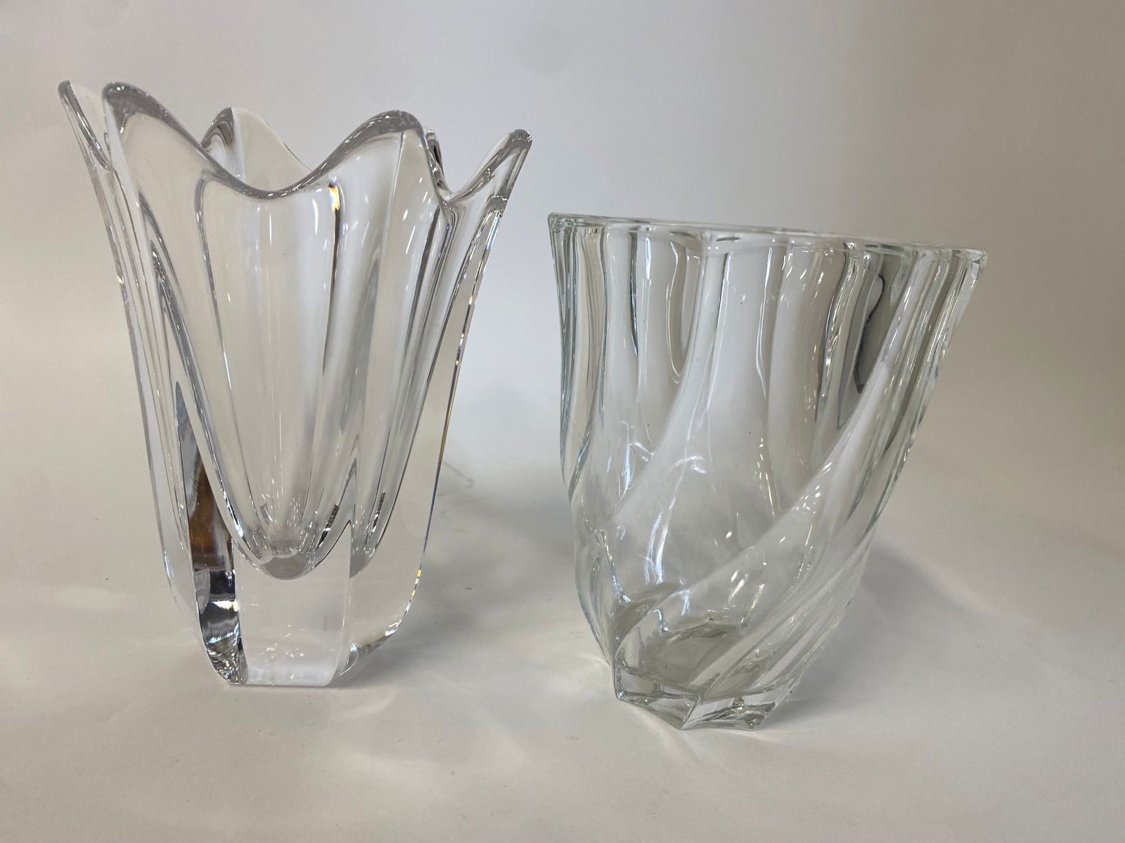 French Antique Crystal Vase & A Second (1 of 3)
