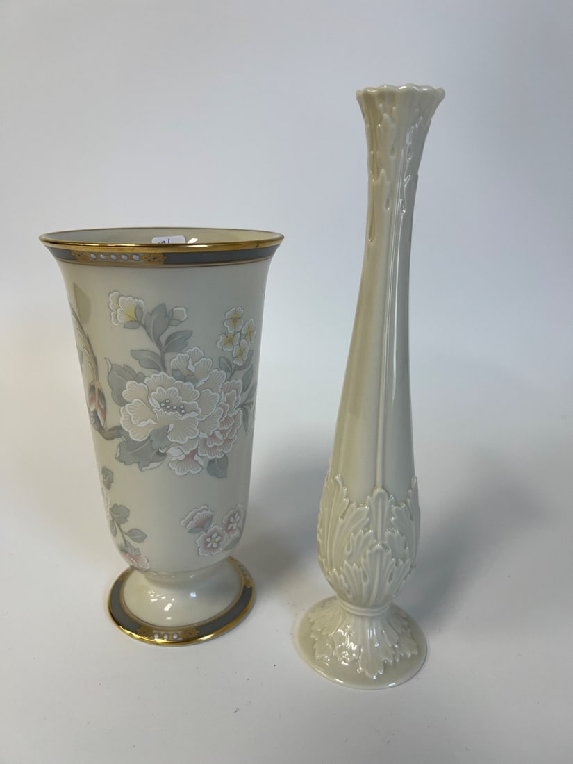 Lenox Bud Vase & Lenox Floral Vase (1 of 5)