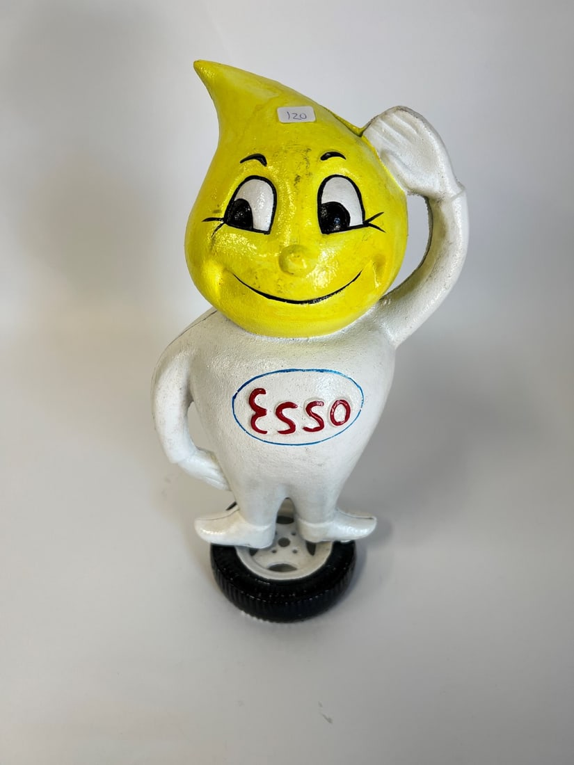 Cast Iron Little Drip Figural Still Bank: An oversized 15"H.