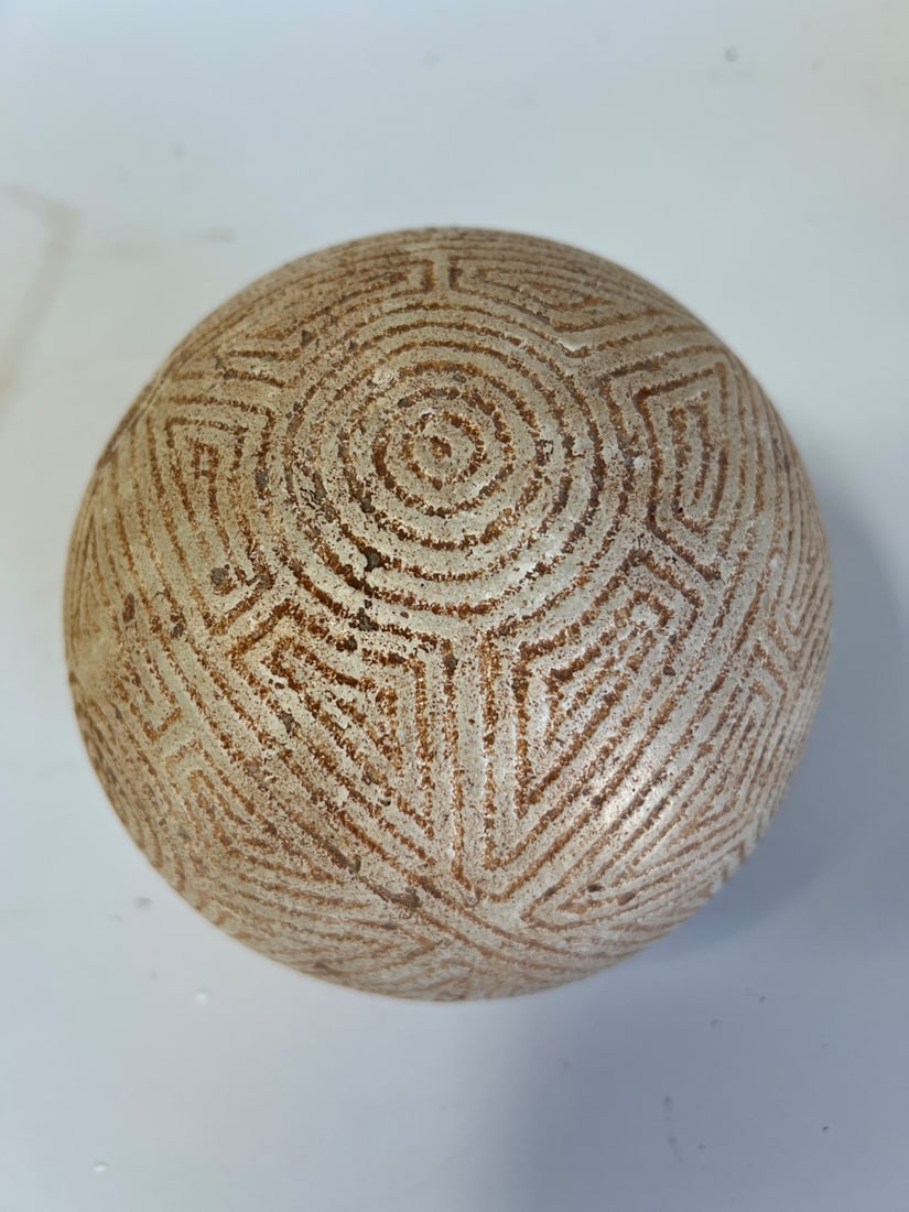 Large Taino Ceremonial Carved Ball (1 of 1)