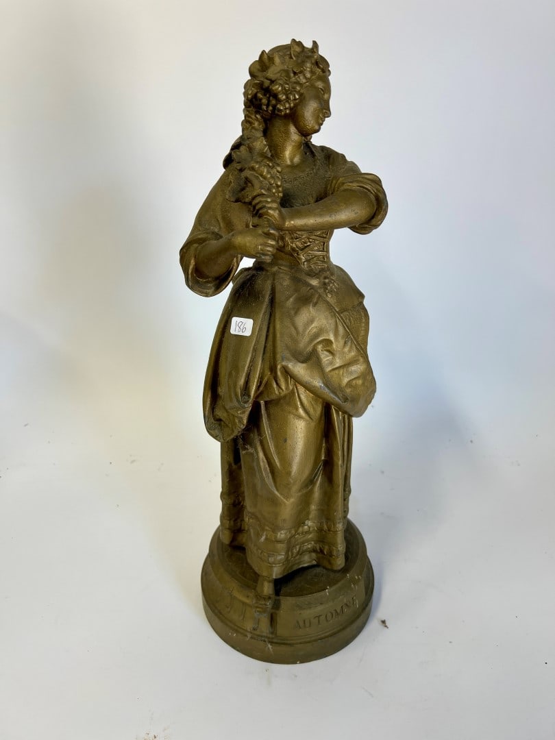 Female Bronzed French Figure Autumn (1 of 4)