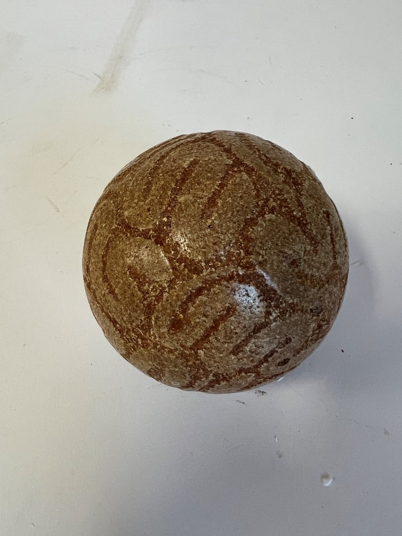 Taino Ceremonial Carved Ball (1 of 1)